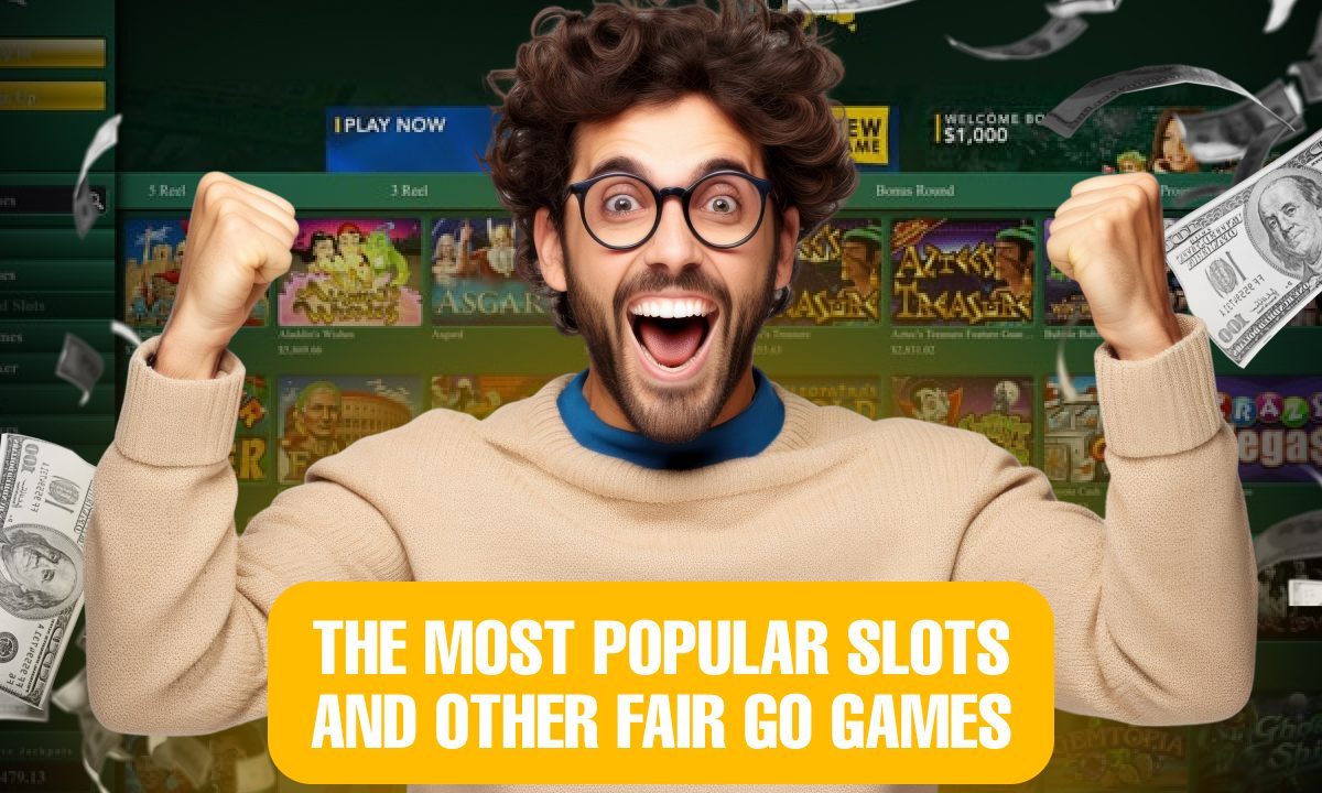 A vibrant display of popular slot machines and various Fair Go games, showcasing excitement and entertainment options.