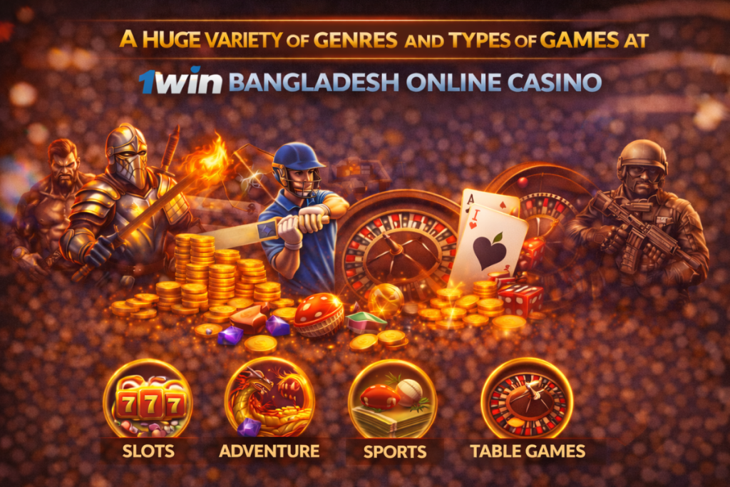 Variety of Genres and Types of Games at 1Win